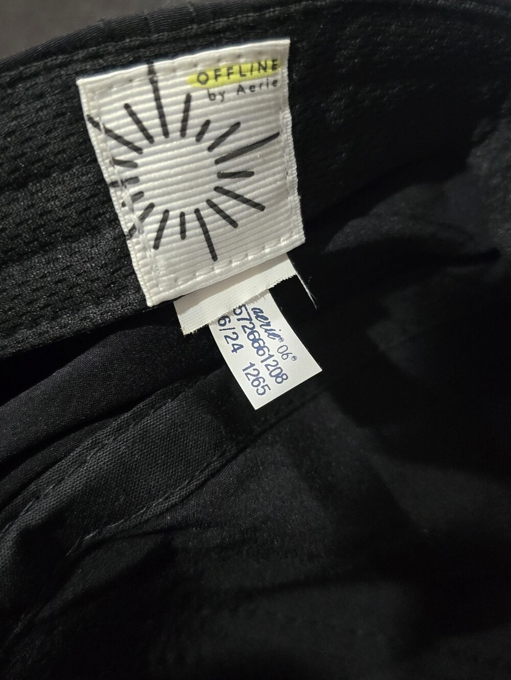 OFFLINE by AERIE Black Baseball Cap with Subtle Embroidery - Picture 7 of 7